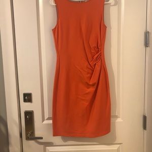Ruched Kenneth Cole dress with great zipper detail